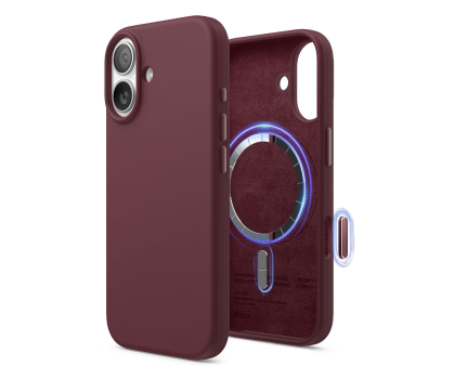 Etui do telefonów Elago Magsafe Silicon Case do iPhone 17 Burgundy ES17MSSC61-BGD